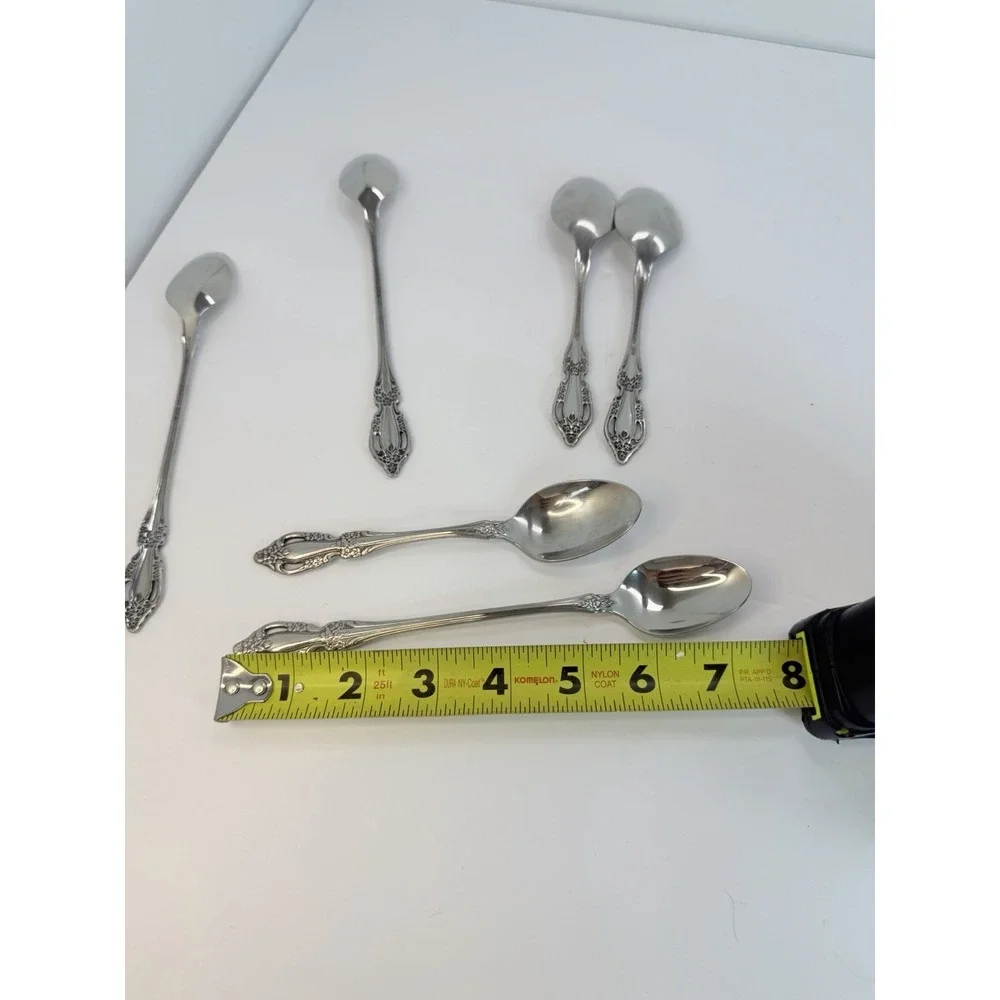 ONEIDA DISTINCTION DELUXE HH Stainless RAPHAEL 3 Iced Tea Spoons 3 Teaspoons